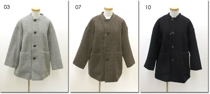 楽天市場】○prit 【プリット】 ウールモッサ ネルーカラーショート 