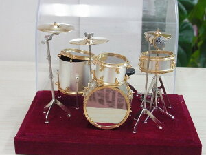 ドラム セット ミニチュア お取り寄せ商品 音楽 バレエ ねこ雑貨のカンタービレ 音楽雑貨 楽器 発表会 記念品 プレゼント ギフト にもバンド ドラマー