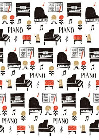 クリアファイル　la la PIANO　ト音記号 お取り寄せ商品 ピアノ発表会 記念品 音楽雑貨 ねこ雑貨 バレエ雑貨 記念品に最適 音楽会粗品
