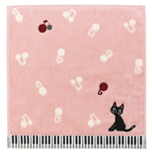 ドレミジーンタオルハンカチ お取り寄せ商品 ピアノ発表会 記念品 に最適 音楽雑貨 ねこ雑貨 バレエ雑貨 記念品に最適 音楽会粗品