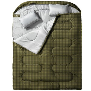 【★在庫処分セール★最大30%OFF〜さらにポイント5倍】MEREZA 寝袋 2人用 防水寝袋 コンパクト 封筒型210T防水シュラフ 連結解体可能 避難・車中泊・アウトドア用 丸洗い可 快適使用温度5℃