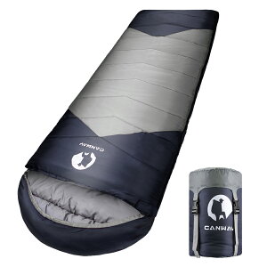 【★在庫処分セール★最大30%OFF〜さらにポイント5倍】CANWAY 寝袋 封筒型 収納コンパクト シュラフ 洗える 防災グッズ ねぶくろ 防寒 スリーピングバッグ 夏用 収納袋付き オールシーズン 車
