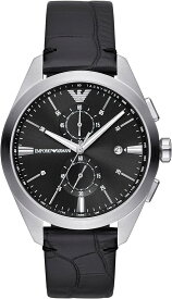 エンポリオアルマーニ 腕時計 ブラック シルバー AR11542 クオーツ ステンレススチール メンズ EMPORIO ARMANI