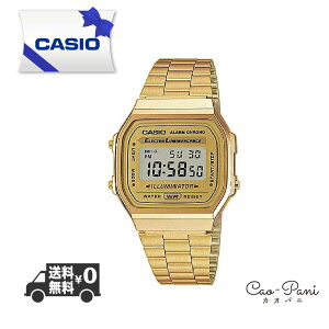 カシオ 腕時計 メンズ ゴールド シンプル CASIO STANDARD スタンダード A168WG-9W