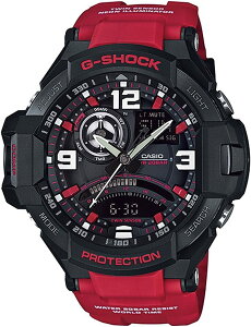 カシオ 腕時計 メンズ レッド ブラック G-SHOCK Gショック スカイコックピット アナデジ GA-1000-4B CASIO