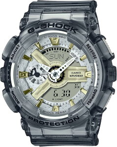�J�V�I �r���v ���f�B�[�X G-SHOCK �S�[���h �V���o�[ �O���[ GMA-S110GS-8A CASIO