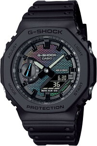 �J�V�I �r���v G-SHOCK Rainbow Brick Wall series GA-2100RW-1A ���C���{�[�J���[ �����Y CASIO