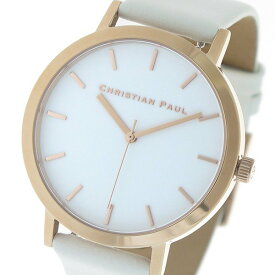 腕時計 レディース レザー ホワイト クリスチャンポール メンズ ロウ 43mm-RWR4303 Christian Paul RAW プレゼント ギフト 実用的 かっこいい カッコイイ かわいい 可愛い オシャレ おしゃれ