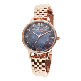 オリビアバートン 腕時計 レディース ローズゴールド ブルー メタルベルト Olivia Burton OB16US25 プレゼント ギフト 実用的 かわいい 可愛い オシャレ おしゃれ ブランド