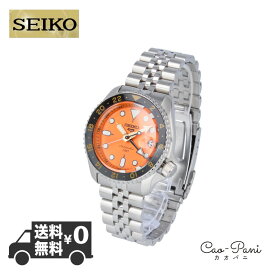 セイコー 腕時計 セイコーファイブ SEIKO5 SSK005K シルバー オレンジ メンズ SEIKO
