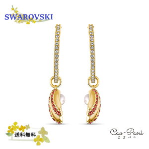 スワロフスキー ピアス レディース ゴールド シルバー フープピアス Shell Pearl SWAROVSKI 5524185