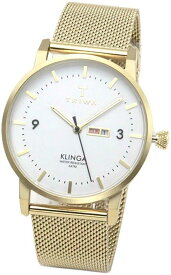 腕時計 メンズ ゴールド ホワイト メッシュ トリワ TRIWA KLST103-ME021313 ブランド