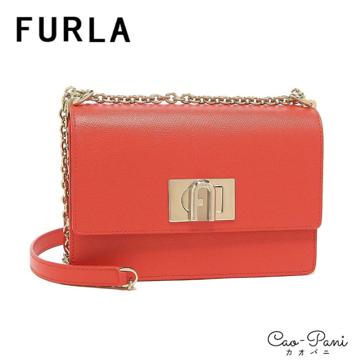 楽天市場】フルラ ショルダーバッグ レディース レッド ゴールド FURLA 