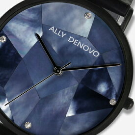 腕時計 レディース ブラック パール ALLY DENOVO GaiaPearl ガイアパール 36mm フルブラック ウォッチ AF5003-5 プレゼント ギフト 実用的 かっこいい カッコイイ かわいい 可愛い オシャレ おしゃれ