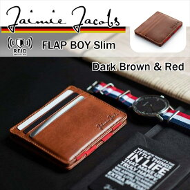 Jaimie Jacobs FLAP BOY SLIM 魔法の財布 （ スキミング防止 超コンパクト ギフトボックス付き ） 【 正規輸入品 】（ 日本独占販売権取得) かっこいい カッコイイ オシャレ おしゃれ