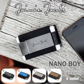 財布 超コンパクト メンズ 4つ折り 小銭入れ（ Jaimie Jacobs ） Nano Boy [ Vegan シリーズ ] コンパクト財布 ミニ財布 小さい財布 セカンドウォレット 休日 二つ目 ミニマル キャッシュレス