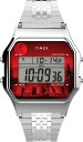 タイメックス 腕時計 メンズ Stranger Things T80 レッド シルバー TW2V50900 TIMEX