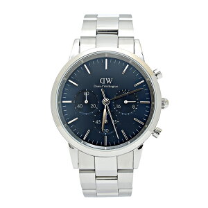 �_�j�G���E�F�����g�� �r���v �����Y ICONIC CHRONOGRAPH LINK ARCTIC S �u���[ �V���o�[ DW00100644 Daniel Wellington