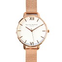 オリビアバートン 腕時計 レディース メッシュブレス ローズゴールド ホワイト OLIVIA BURTON BIG DIAL OB15BD79 プレゼント ギフト 実用的 かわいい 可愛い オシャレ おしゃれ ブランド