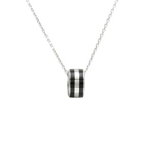 �_�j�G���E�F�����g�� DANIEL WELLINGTON Emalie Necklace S Black �l�b�N���X DW00400307 ���f�B�[�X �V���o�[ �u���b�N