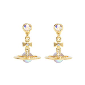 ���B���B�A���E�G�X�g�E�b�h VIVIENNE WESTWOOD NEW PETITE ORB �s�A�X 62020032-02R995 ���f�B�[�X �S�[���h �N���X�^��