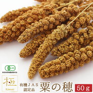 CAP! 鳥の餌 賞味期限2028/1/31 ※LN50※【熊本県産】有機JAS認定品 粟の穂【極】 50g 2025年産 ★