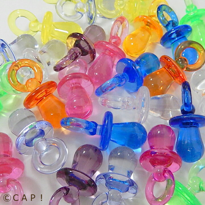 【Parts】15×32mm Pacifires 1個SB☆ CAP! ※OpenStar 5個※ Open Star Charm 5個セット SB★