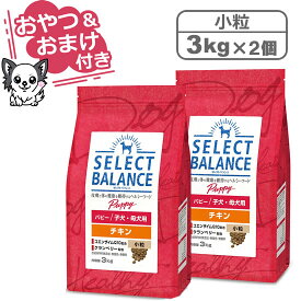 【クーポン配布中】【おやつ＆おまけ付き♪】セレクトバランス パピー チキン 小粒 3kg×2個セット　子犬・母犬用 【Select Balance セレクト・バランス （子犬用）】