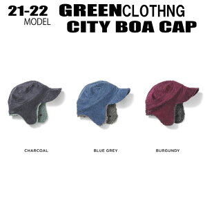 21-22fy5OFFzyXebJ[v[gzyzGREEN CLOTHINGiO[N[WOjCITY BOA CAP(VeB[{ALbv) TCYFSAM