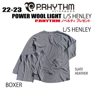 22-23y5OFFzP.RHYTHMivYjPOWER WOOL LIGHT L/S HENLEYip[E[Cgw[jTCYFSAMAL@J[FSLATE HEATHERyXebJ[v[gzyz