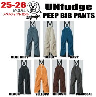 ★2025-2026★unfudge（アンファッジ）PEEP BIB PANTS(ピープ ビブ パンツ)