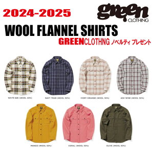 24-25fy10OFFzyXebJ[v[gzyzGREEN CLOTHINGiO[N[WOjWOOL FLANNEL SHIRTS@(E[tlVc) TCYFSAMALAXL