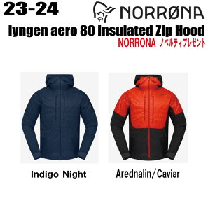 23-24 NORRONAim[ijlyngen aero 80 insulated Zip Hood M's TCYF(M)S`XLJ[FIndigo Night,Arednalin/CaviaryXebJ[mxeBv[gz
