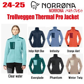 早期予約商品★24-25★ NORRONA（ノローナ）trollveggen Thermal Pro Jacket W's（トロールヴェゲン サーマル プロ ジャケット）サイズ：(W's)XS〜XL 【ステッカー・ノベルティプレゼント】【送料】