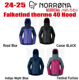 早期予約商品★24-25★ NORRONA（ノローナ）falketind Thermo 40 Hood（フォルケティン　サーモ40 フード )サイズ：レディース　ステッカー・ノベルティプレゼント【送料無料】