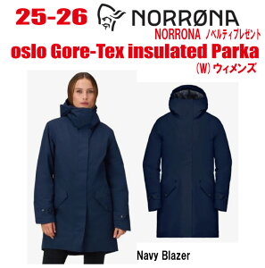 早期予約商品★25-26★ NORRONA(ノローナ)oslo Gore-Tex insulated Parka サイズ:レディース【ステッカー・ノベルティプレゼント】【送料無料】