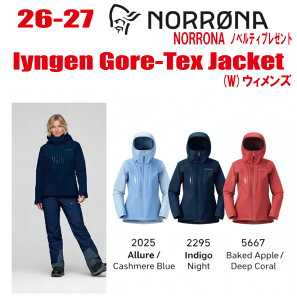 �����\�񏤕i 2026-2027 NORRONA�i�m���[�i�jlyngen Gore-Tex Jacket�i�����Q�� �S�A�e�b�N�X �W���P�b�g�j�T�C�Y�F(���f�B�[�X)XS�`L�y�X�e�b�J�[�m�x���e�B�v���[���g�z