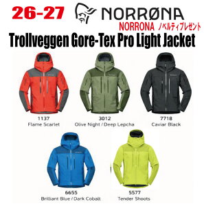 �����\�� 26-27 NORRONA �m���[�i trollveggen Gore-Tex Pro Light Jacket�i�g���[�����F�Q�� �S�A�e�b�N�X �v�� ���C�g �W���P�b�g�j�T�C�Y�F(M's)S�`XXL �y�X�e�b�J�[�E�m�x���e�B�v���[���g�z�y���������z