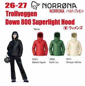 �����\�� 26-27 NORRONA �m���[�i trollveggen down800 super light Hood�i�g���[�����F�Q�� �X�[�p�[���C�g �_�E��800 �t�[�h�j�T�C�Y�F(Women's)XS�`L �y�X�e�b�J�[�E�m�x���e�B�v���[���g�z�y���������z