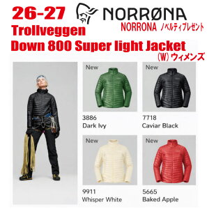 �����\�� 26-27 NORRONA �m���[�i trollveggen down800 super light Jacket�i�g���[�����F�Q�� �X�[�p�[���C�g �_�E��800 �W���P�b�g�j�T�C�Y�F(Women's)XS�`L �y�X�e�b�J�[�E�m�x���e�B�v���[���g�z�y��������