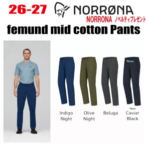 �����\�� 26-27 NORRONA �m���[�i femund mid cotton Pants M's �T�C�Y�F�����Y �y�X�e�b�J�[�E�m�x���e�B�v���[���g�z�y���������z
