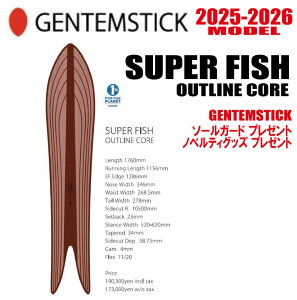\񏤕i25-26fGENTEMSTICKiQeXeBbNj SUPER FISH 176 OUTLINE CORE TCYF176 yGbWJo[E`[ibvEV[grXEIWiObY v[gzy