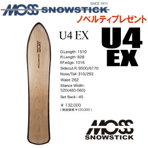 ��24-25���f����MOSS SNOWSTICK�i���X�X�m�[�X�e�B�b�N�jU4 EX�i���[�t�H�[ �C�[�G�b�N�X�j�y�m�x���e�B�A�X�e�b�J�[�v���[���g�z�y�`���[���T�[�r�X�z�y�V���[�g�r�X�T�[�r�X�z�y���������z�i