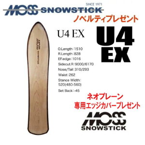 ��25-26���f����MOSS SNOWSTICK�i���X�X�m�[�X�e�B�b�N�jU4 EX�i���[�t�H�[ �C�[�G�b�N�X�j�y�m�x���e�B�A�X�e�b�J�[�v���[���g�z�y�`���[���T�[�r�X�z�y�V���[�g�r�X�T�[�r�X�z�y���������z�i