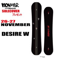 早期予約商品　26-27モデル NOVEMBER（ノベンバー) DESIRE W デザイアダブル 選べる特典2点【送料無料】…