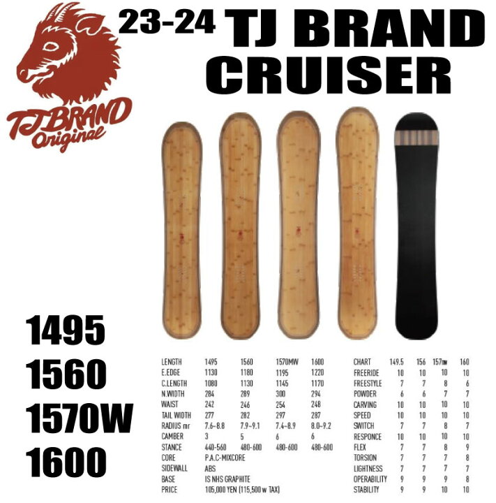 楽天市場】☆23-24モデル☆TJ BRAND（ティージェイブランド）Cruiser 