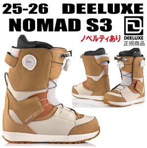 ��2025-2026�� DEELUXE �f�B�[���b�N�X�@ NOMAD S3�y�X�e�b�J�[�v���[���g�z�y�m�x���e�B�v���[���g�z�y���������z�i������/�����͑����ʁj