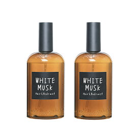 John'sBlend ジョンズブレンド ヘアー&ボディミスト ホワイトムスク 110ml 2本 芳香 アロマスプレー