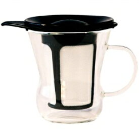 HARIO ワンカップティーメーカー 黒 OTM-1B 熱湯OK 食洗器OK 紅茶・ハーブティー・日本茶にも　【キャピタルコーヒー/CAPITAL】