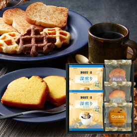 ドトールコーヒー＆スイーツセレクション DT-10 お菓子 スイーツ コーヒー 詰め合わせ 個包装 焼き菓子 内祝い 入学 進学 母の日 お祝い お供え 満中陰志 香典返し お返し お礼 挨拶ギフト プレゼント